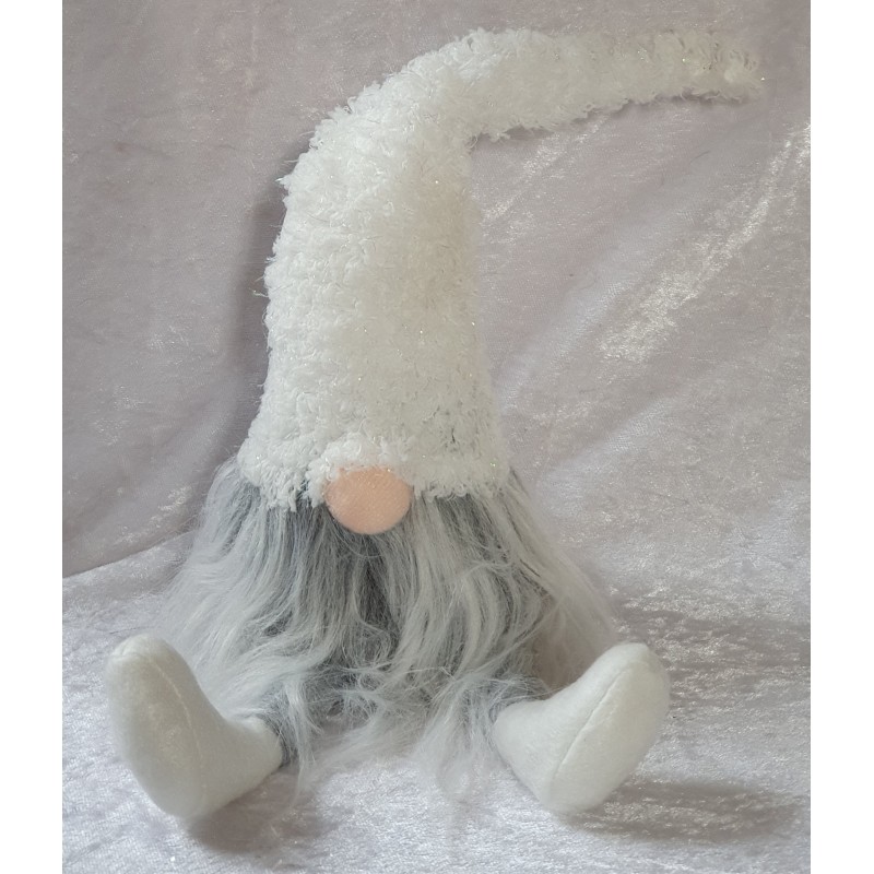 Wichtel weiss/glitzer