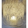 Windlicht Glas Eiszapfen