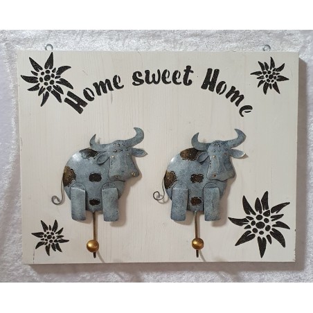 Garderobe weiss Kuh/Edelweiss