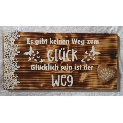 Schild Weg zum Glück.....