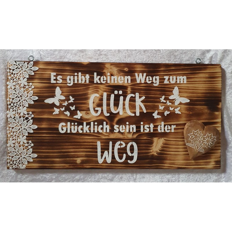 Schild Weg zum Glück.....