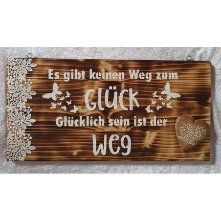 Schild Weg zum Glück.....