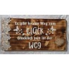 Schild Weg zum Glück.....