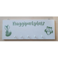 Nuggiparkplatz weiss/salbeigrün