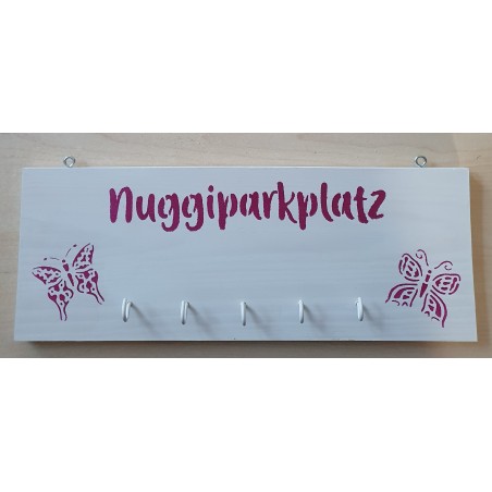 Nuggiparkplatz weiss/pink