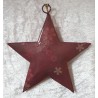 Metall Stern weinrot