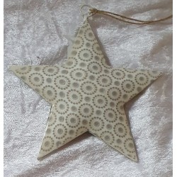 Metall Stern beige