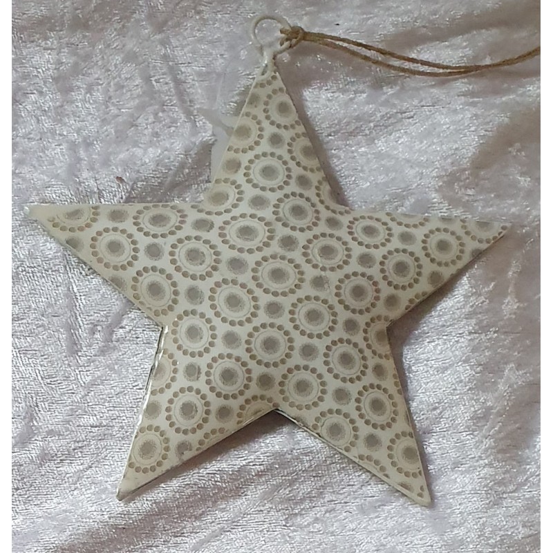 Metall Stern beige