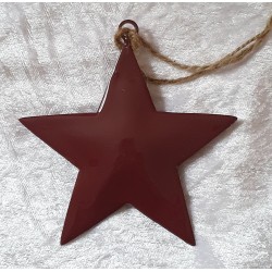 Metall Stern weinrot