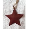 Metall Stern weinrot