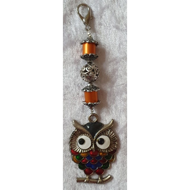 Anhänger Eule orange