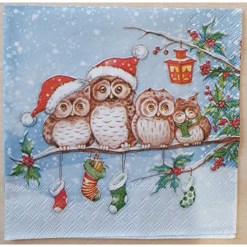 Serviette Eulen