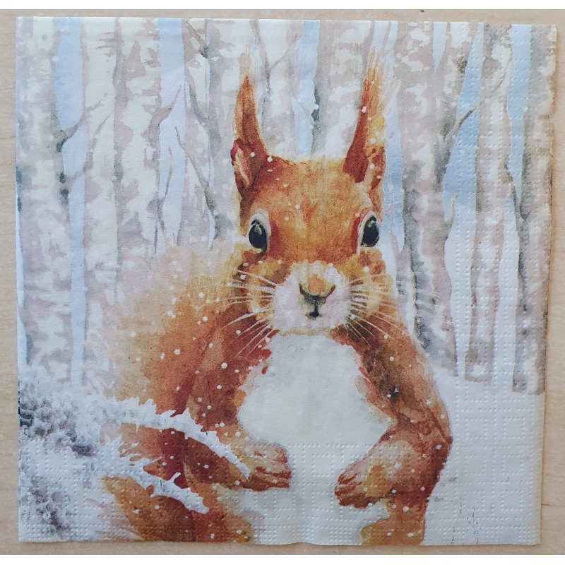Serviette Eichhörnchen
