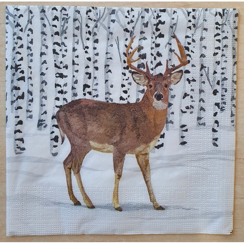 Serviette Hirsch