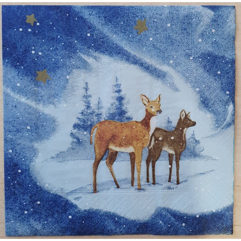 Serviette Rehe