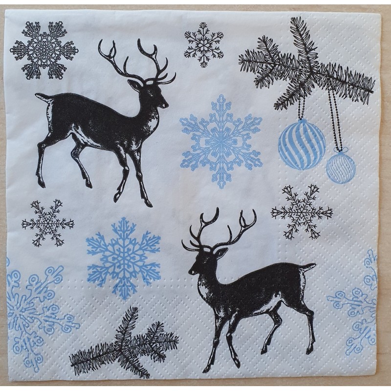 Serviette Hirsche