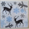 Serviette Hirsche