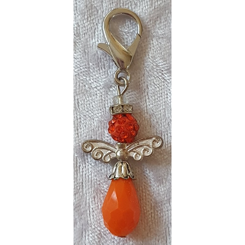 Perlen Engel orange