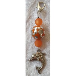 Anhänger Delphin orange
