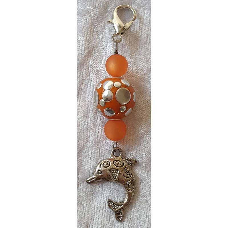 Anhänger Delphin orange