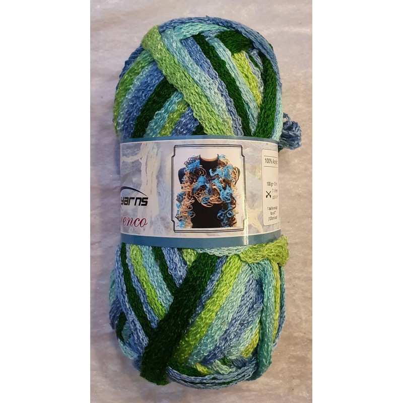 Garn blau/grün