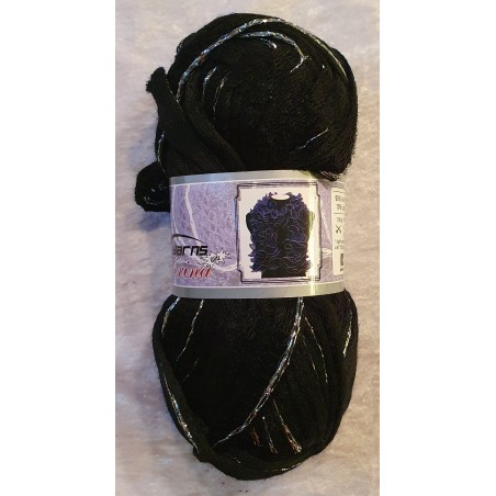 Garn schwarz/silber