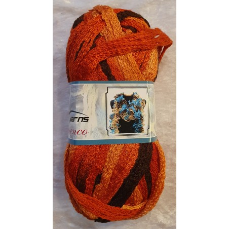 Garn orange/braun