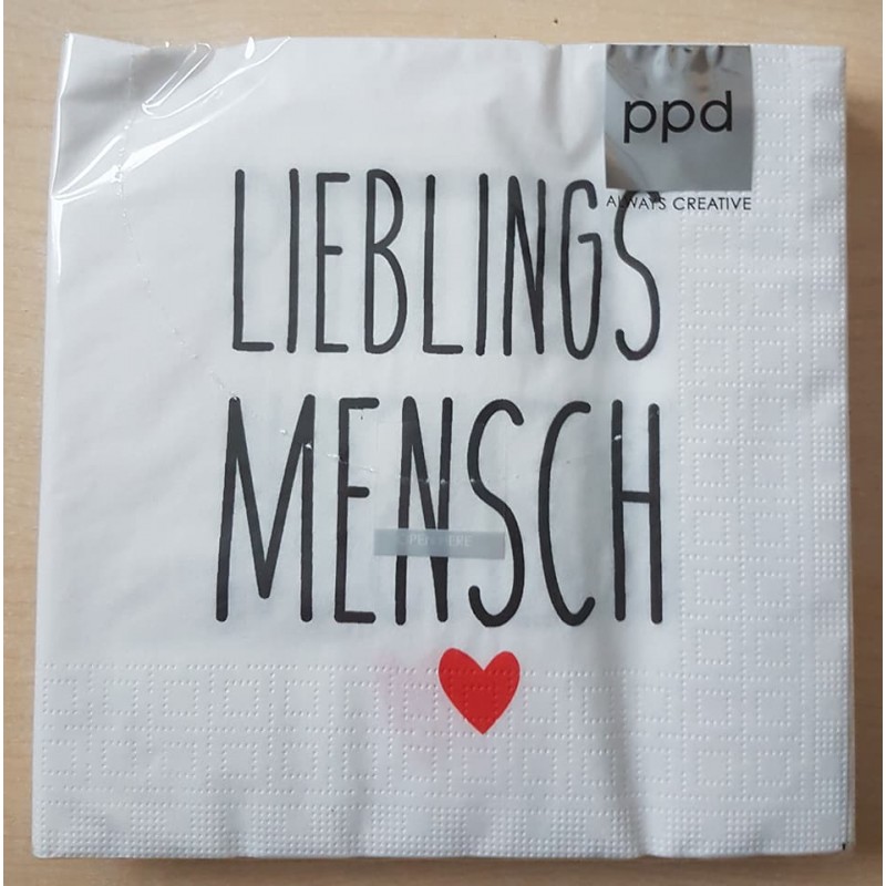 Servietten Lieblingsmensch