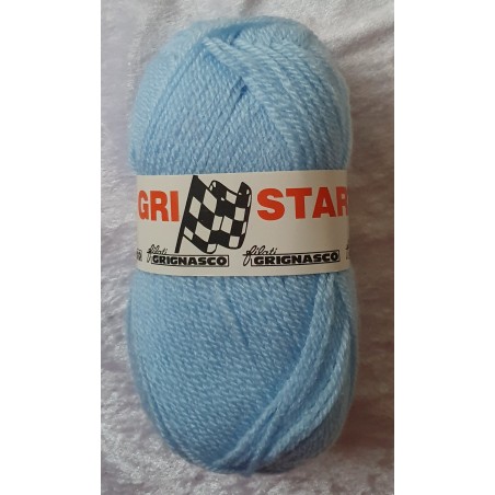 Garn hellblau