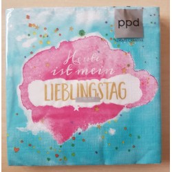 Servietten Lieblingstag