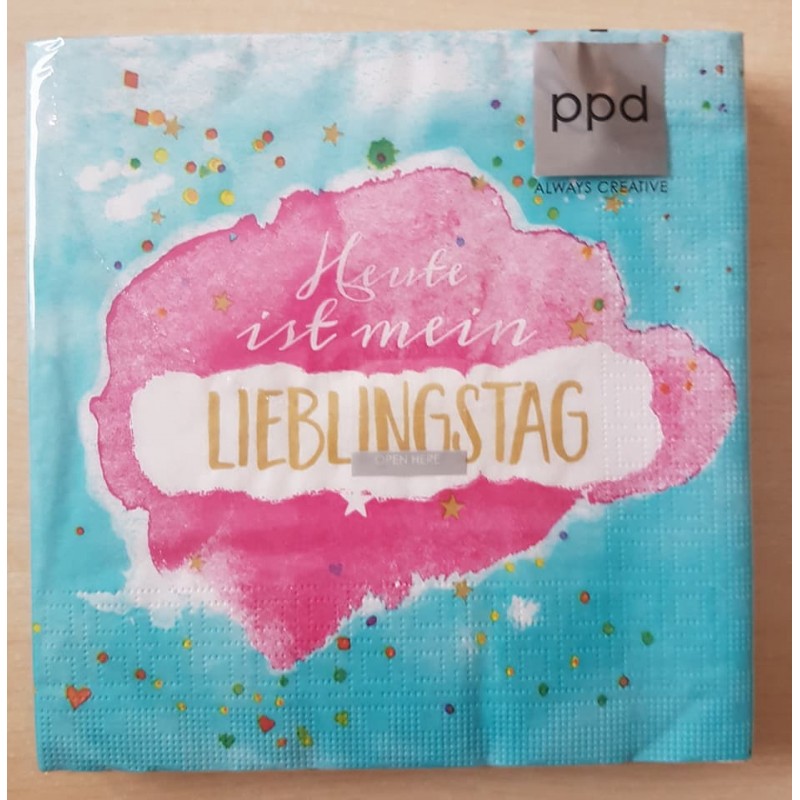 Servietten Lieblingstag