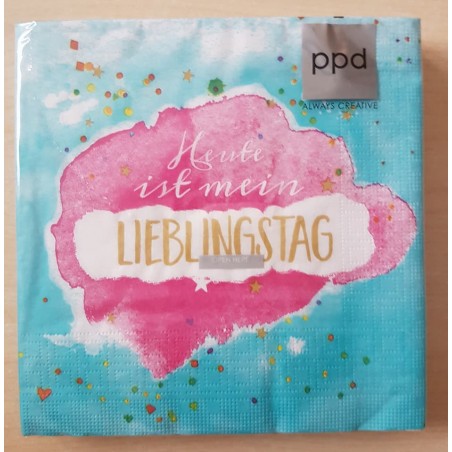 Servietten Lieblingstag