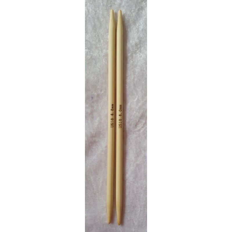 Bambus Stricknadel 6 mm