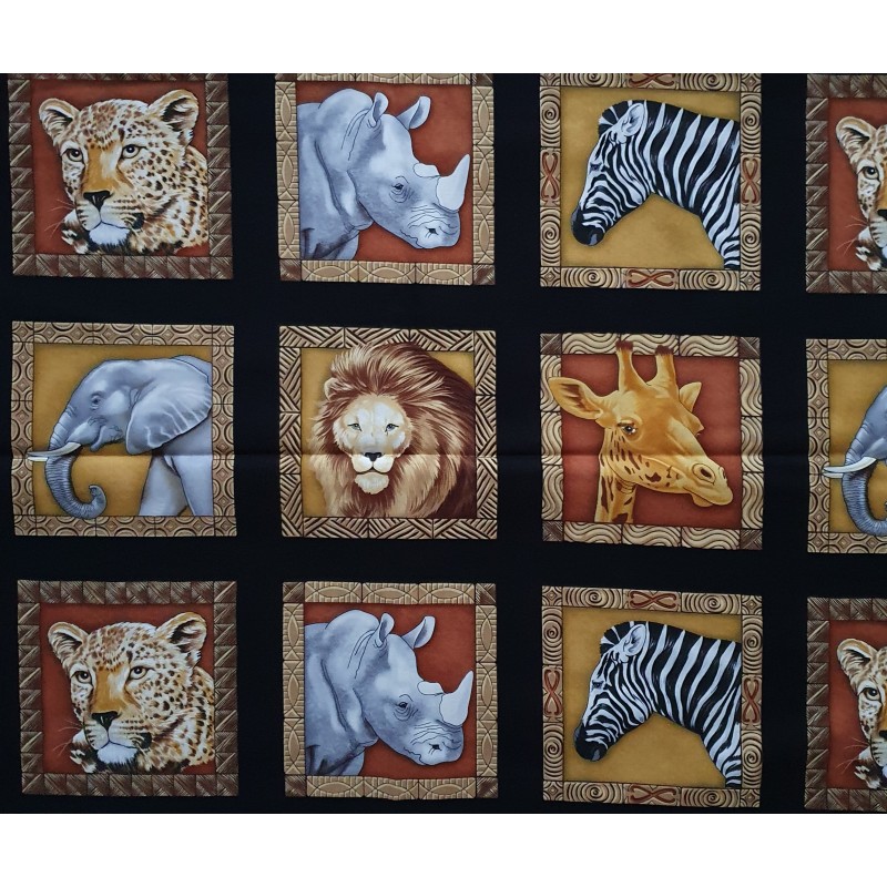 Stoff Baumwolle Safari