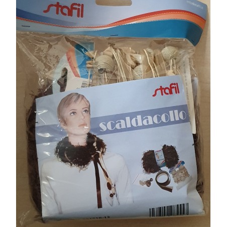 Schal Strickset braun