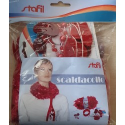 Schal Strickset rot
