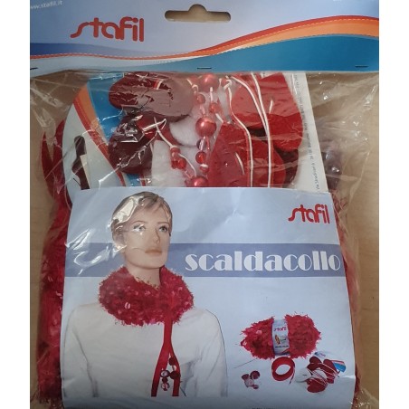 Schal Strickset rot