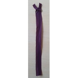 Reissverschluss aubergine