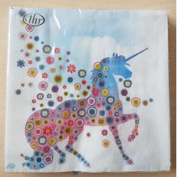 Serviette Einhorn 3