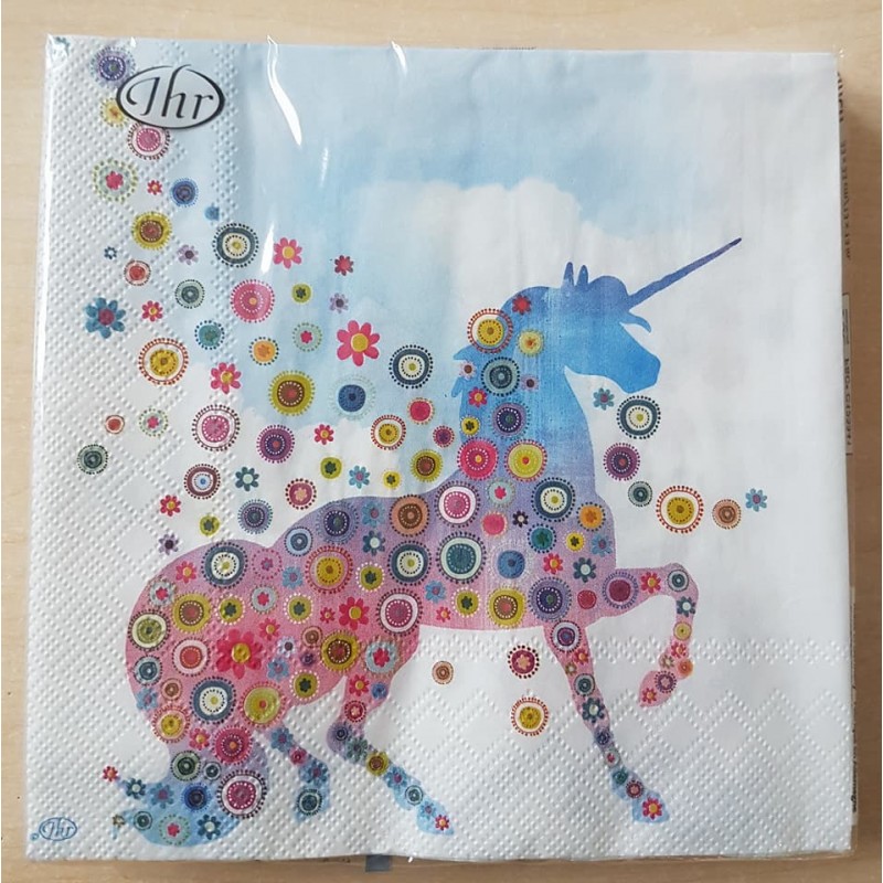 Serviette Einhorn 3