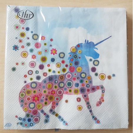 Serviette Einhorn 3