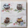 Serviette Eulen 1