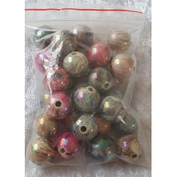 Kunststoff Perlen bunt gemischt