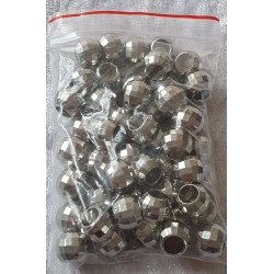 Kunststoff Perlen silber