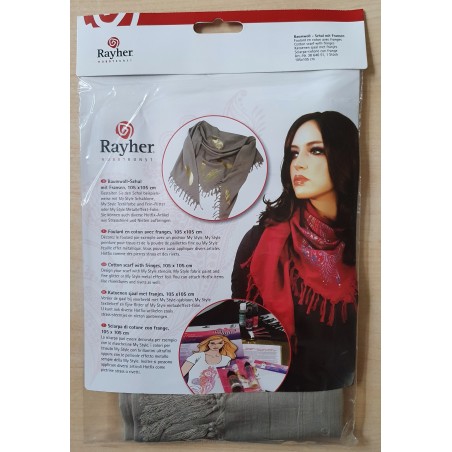 Schal mit Fransen beige