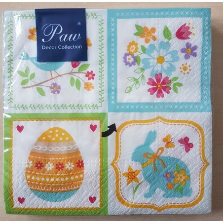 Serviette Bunte Ostern