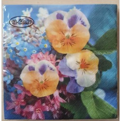 Serviette Stiefmütterchen