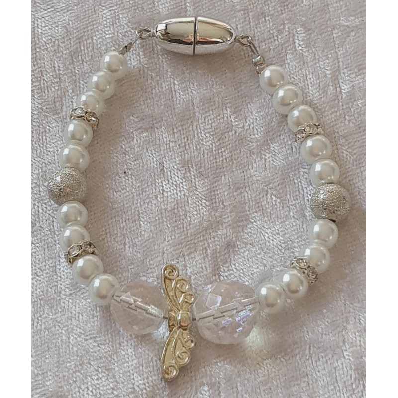 Armband Engel weiss/silber