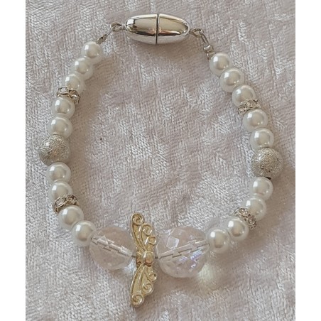 Armband Engel weiss/silber