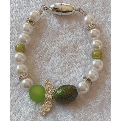 Armband Engel weiss/grün